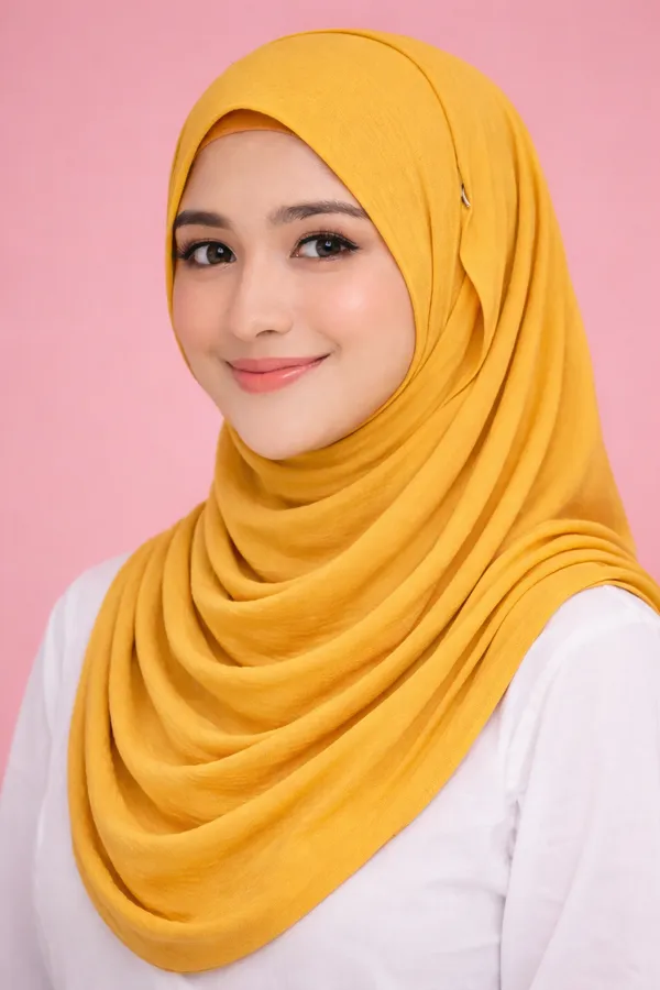 Gold_Yellow_Bamboo_Satin_Hijab