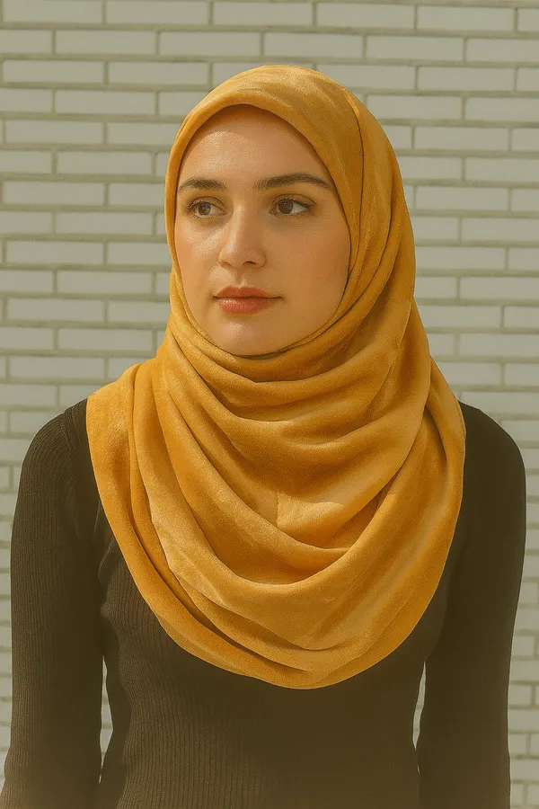 Apricot_&_Peach_Premium_Velvet_Satin_Hijab_For_Women_(180_Cm_X_70_Cm)