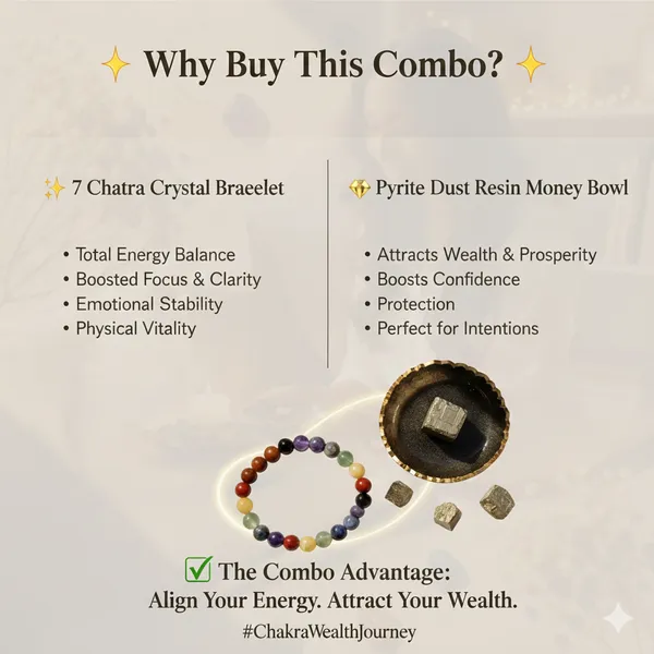 Multicolor_Premium_Combo_Of_Pyrite_Dust_Resin_And_7_Chakra_Crystal_Money_Bowl_&_Bracelet_(Combo)