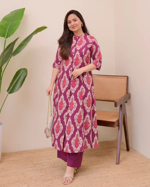 Pink__Baroque_Cotton_Kurta_Palazzo__For_Women_&_Girls