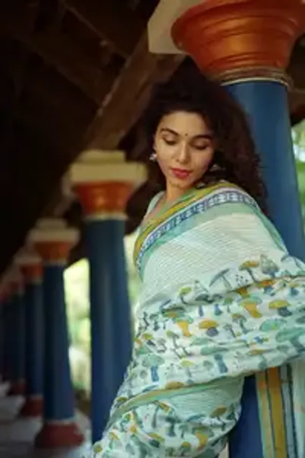 Luxury_Multicolor_Saree_with_Designer_Blouse_Piece