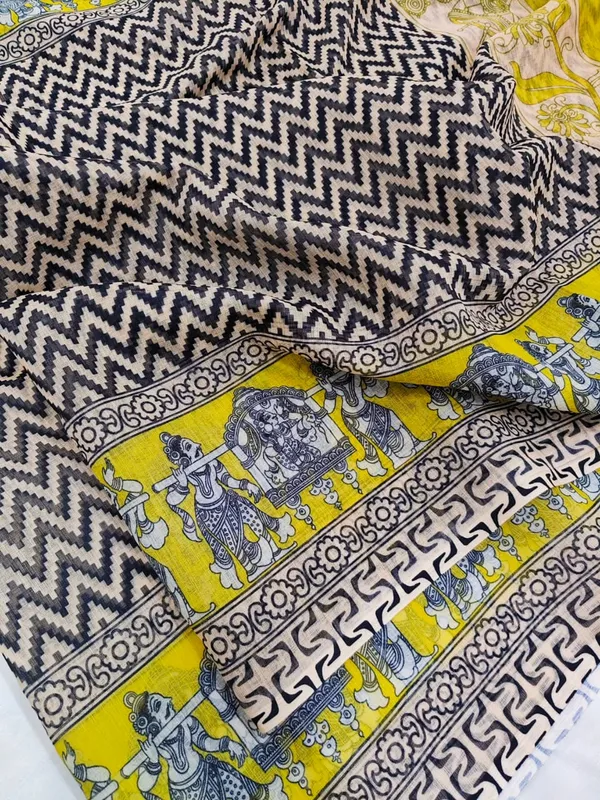 Sunlit_Ivory_Bloom__|_____premium__linen_saree