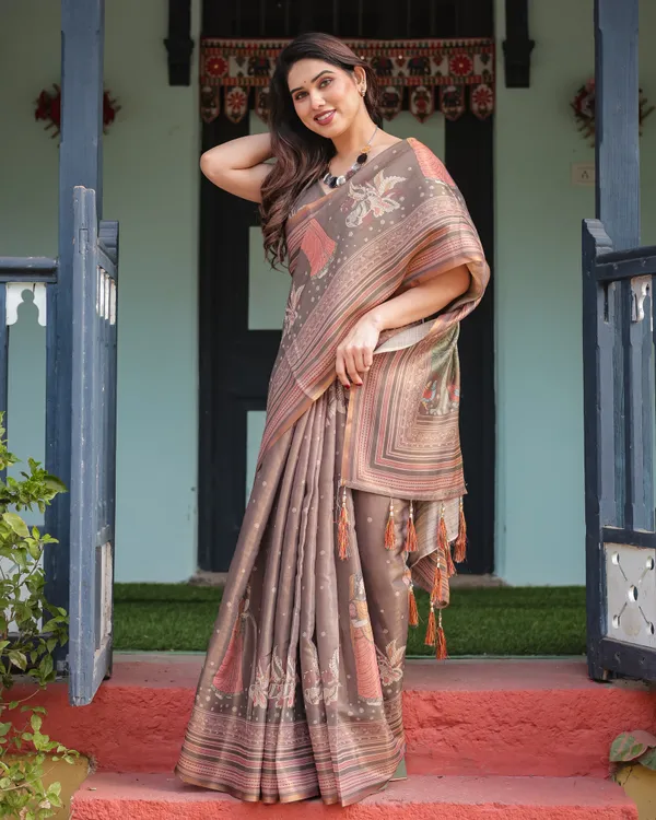 Soft_Bloom_linen_cotton_saree_|_Linen_Aura_Elegance