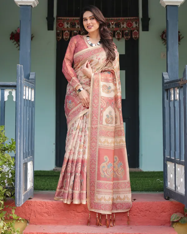 Blooming_Elegance_Saree__|_premium_|_Sunshine_Elegance_Linen
