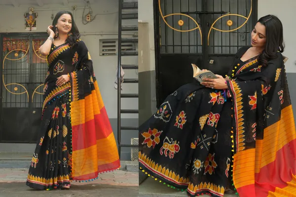 Pure_Linen_Cotton_Saree_For_Women_|_premium_|_Running_Blouse_Piece