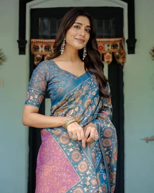 Blooming_Elegance_Saree__|_premium_|_Sunshine_Elegance_Linen