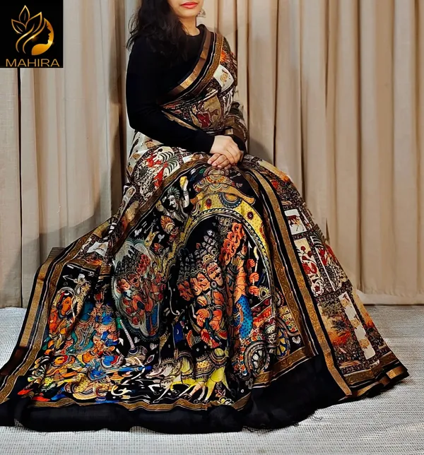 Blooming_Elegance_Saree__|_premium_|_Sunshine_Elegance_Linen