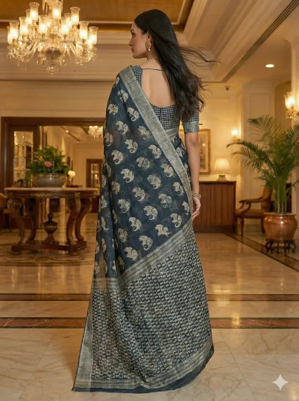 Royal_Jacquard_Saree_with_Blouse_&_Digital_Design