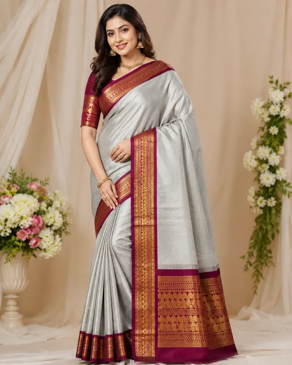 The_Royal_Drape_linen_saree_|_Premiume_saree_|_Classic_Wear_saree