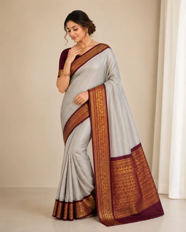 The_Royal_Drape_linen_saree_|_Premiume_saree_|_Classic_Wear_saree