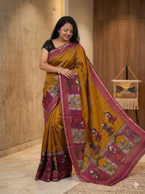 Pure_Linen_Cotton_Saree_For_Women_|_premium_|_Running_Blouse_Piece