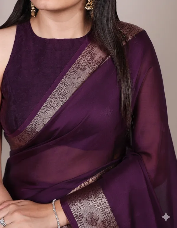 Soft_Bloom_linen_cotton_saree_|_Linen_Aura_Elegance