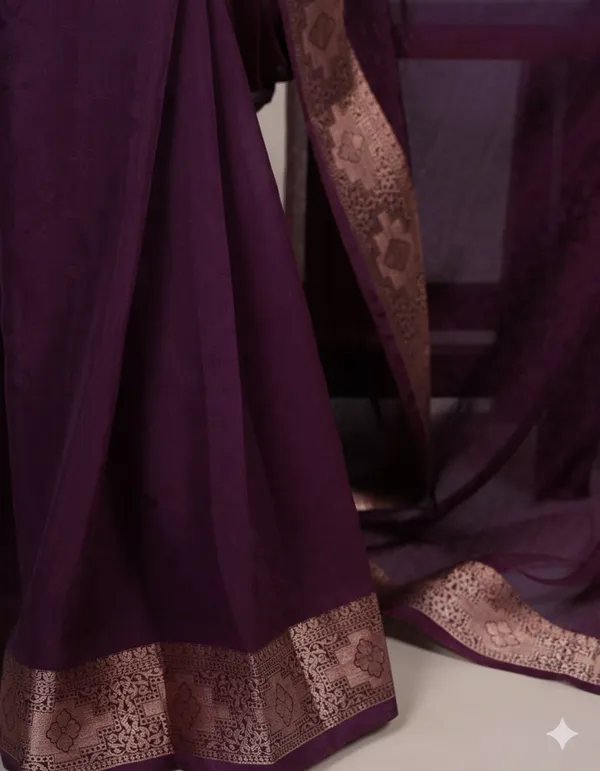 Soft_Bloom_linen_cotton_saree_|_Linen_Aura_Elegance