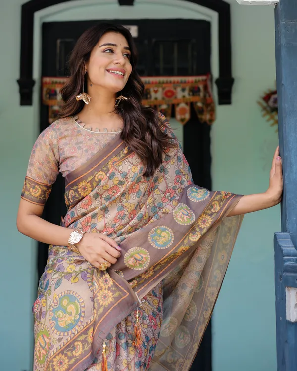 Pure_Linen_Cotton_Saree_For_Women_|_premium_|_Running_Blouse_Piece
