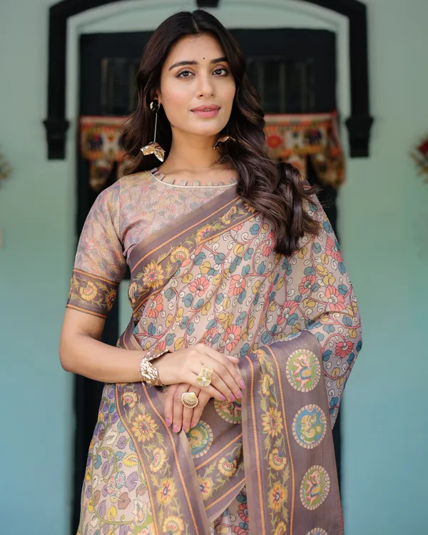 Pure_Linen_Cotton_Saree_For_Women_|_premium_|_Running_Blouse_Piece