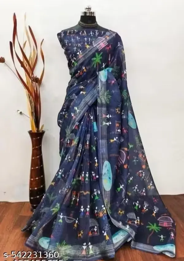 Premium_Linen_Saree_with_Classic_Craft_and_Modern_Elegance