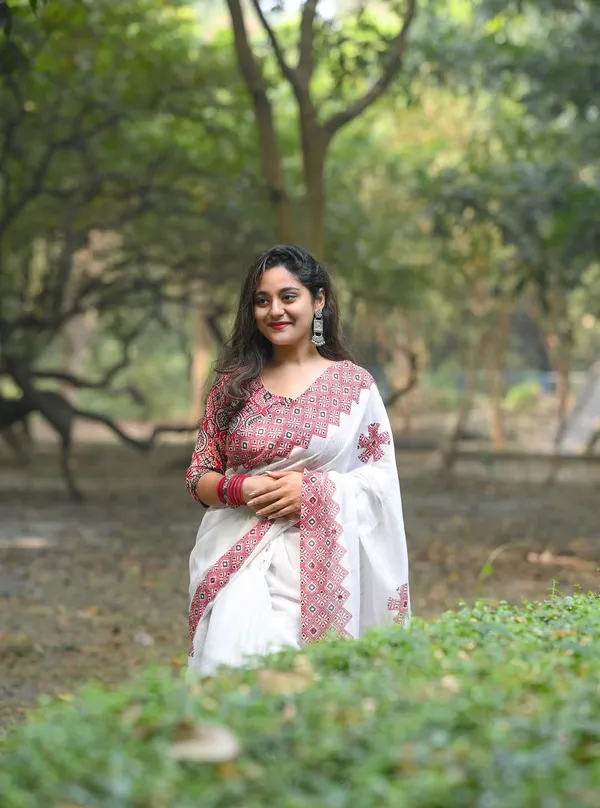 Pure_Linen_Cotton_Saree_For_Women_|_premium_|_Running_Blouse_Piece