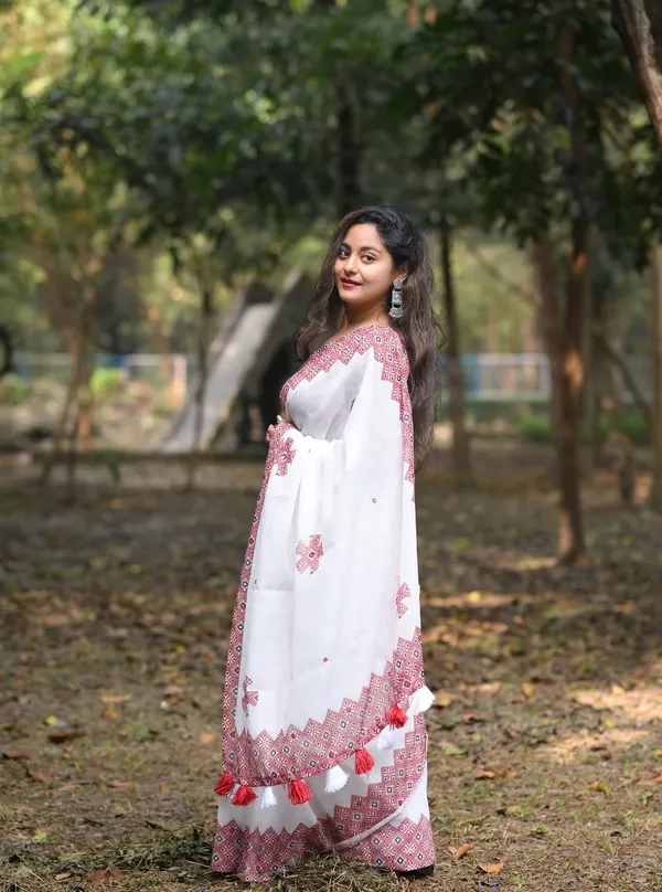 Pure_Linen_Cotton_Saree_For_Women_|_premium_|_Running_Blouse_Piece