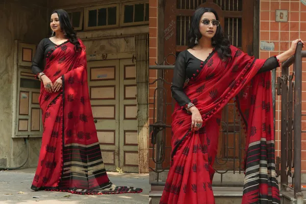 Pure_Linen_Cotton_Saree_For_Women_|_premium_|_Running_Blouse_Piece