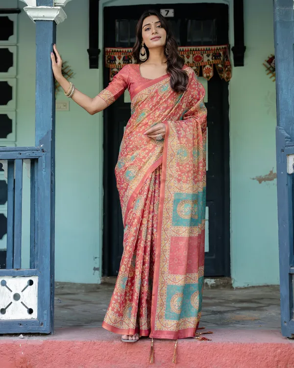 Blooming_Elegance_Saree__|_premium_|_Sunshine_Elegance_Linen