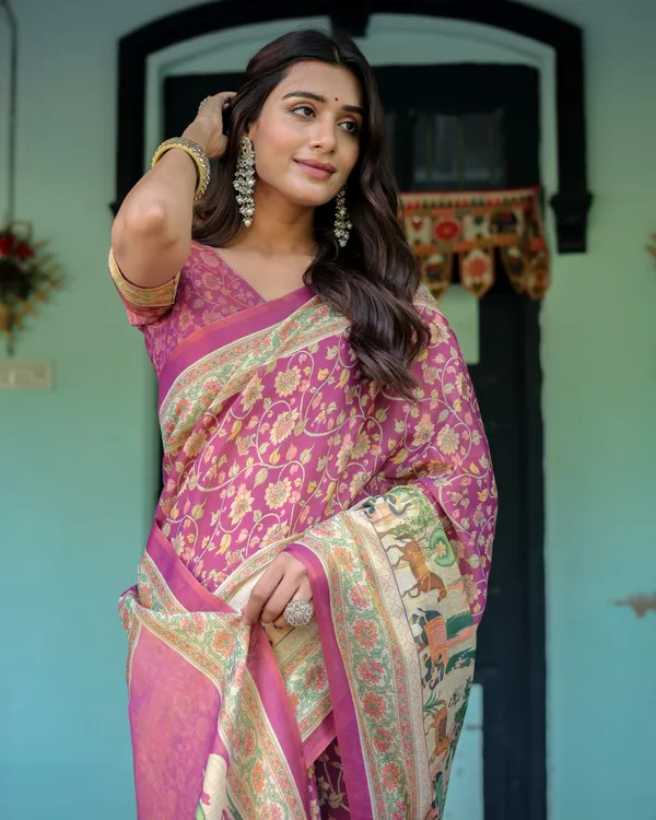 Pure_Linen_Cotton_Saree_For_Women_|_premium_|_Running_Blouse_Piece
