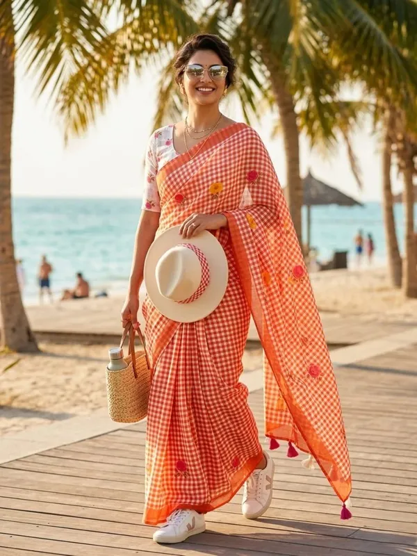 Radiant_Bloom_Linen_Cotton_Saree_–_Multicolour_Floral_Print