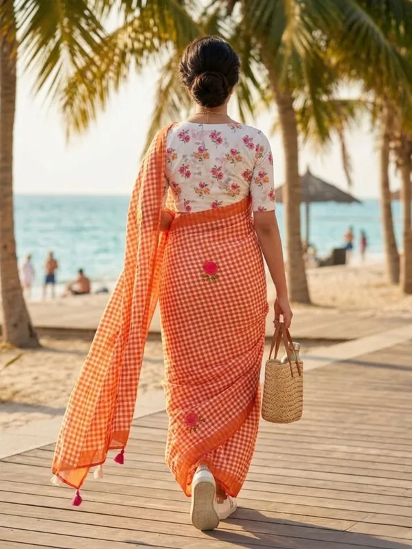 Radiant_Bloom_Linen_Cotton_Saree_–_Multicolour_Floral_Print
