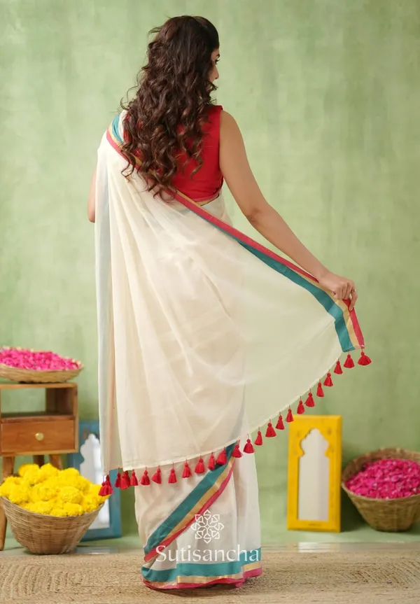 Ivory_Grace_Linen_Cotton_Saree_–_Pristine_Solid_Everyday_Drape