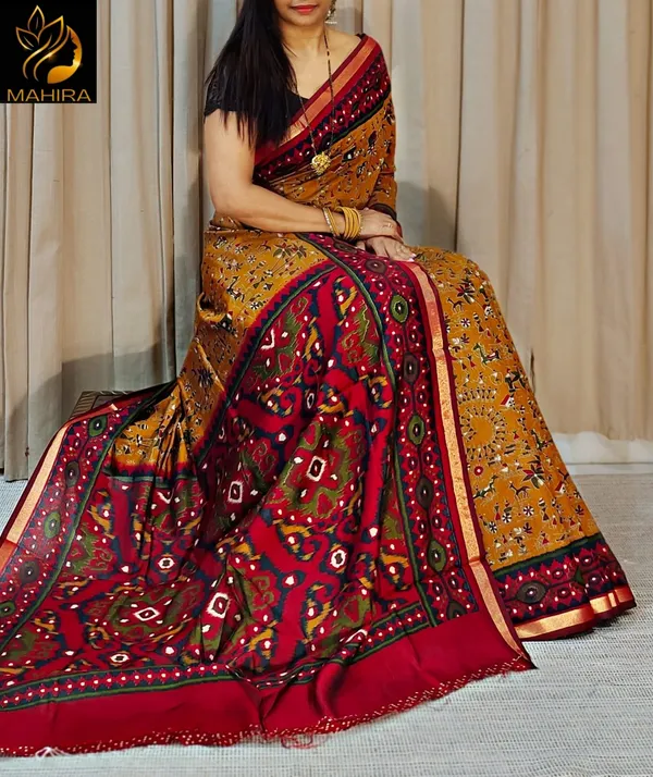 Pure_Linen_Cotton_Saree_For_Women_|_premium_|_Running_Blouse_Piece