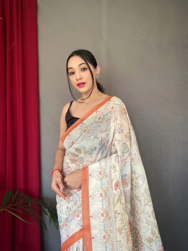 The_Royal_Drape_linen_saree_|_Premiume_saree_|_Classic_Wear_saree