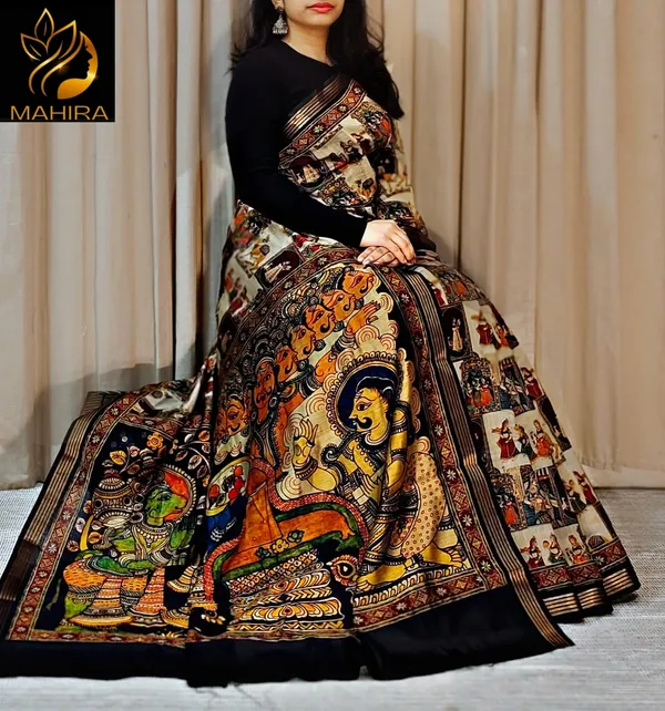 Blooming_Elegance_Saree__|_premium_|_Sunshine_Elegance_Linen