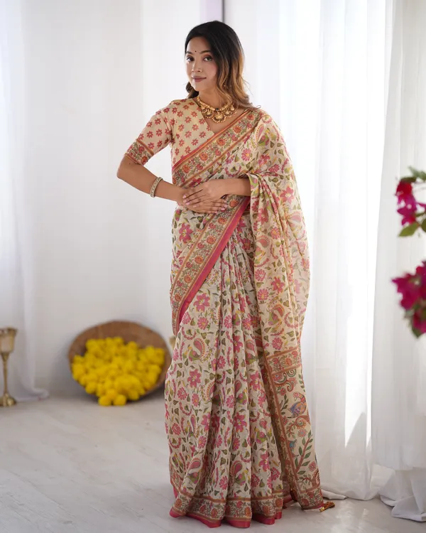 Blooming_Elegance_Saree__|_premium_|_Sunshine_Elegance_Linen