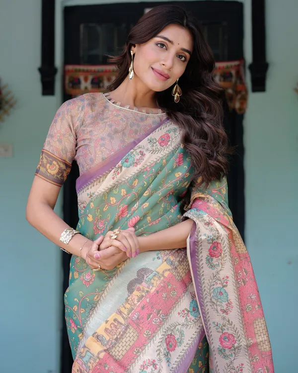 Blooming_Elegance_Saree__|_premium_|_Sunshine_Elegance_Linen