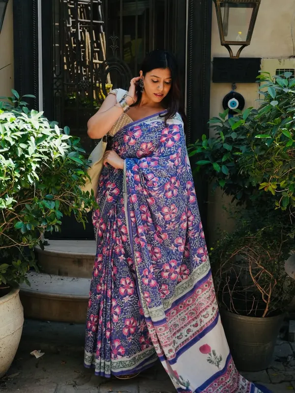 Pure_Linen_Cotton_Saree_For_Women_|_premium_|_Running_Blouse_Piece