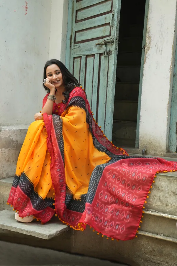Blooming_Elegance_Saree__|_premium_|_Sunshine_Elegance_Linen