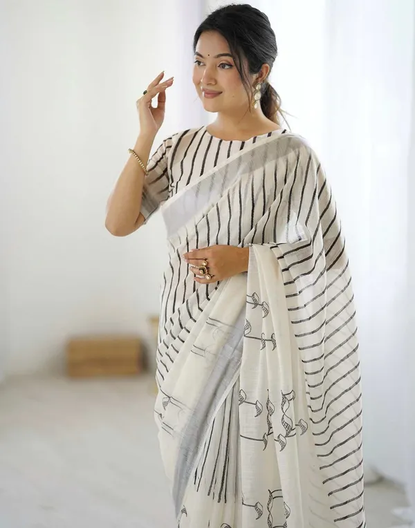 Designer_Premium_Linen_Saree_with_Digital_Print_and_Jalar_Border