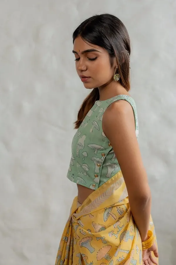 Luxury_Multicolor_Saree_with_Designer_Blouse_Piece