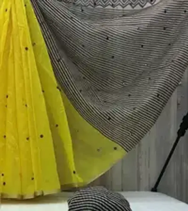 Pure_Linen_Cotton_Saree_For_Women_|_premium_|_Running_Blouse_Piece