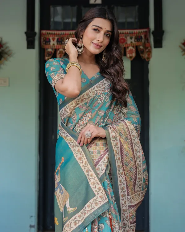Blooming_Elegance_Saree__|_premium_|_Sunshine_Elegance_Linen