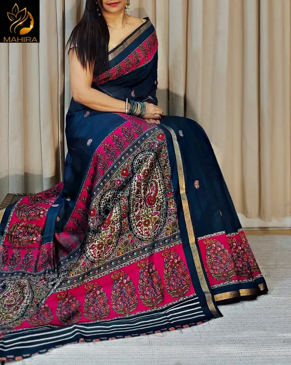 Blooming_Elegance_Saree__|_premium_|_Sunshine_Elegance_Linen