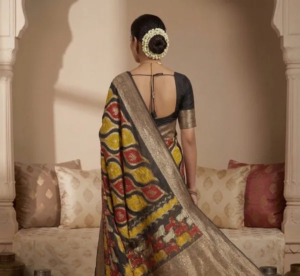 Pure_Linen_Cotton_Saree_For_Women_|_premium_|_Running_Blouse_Piece