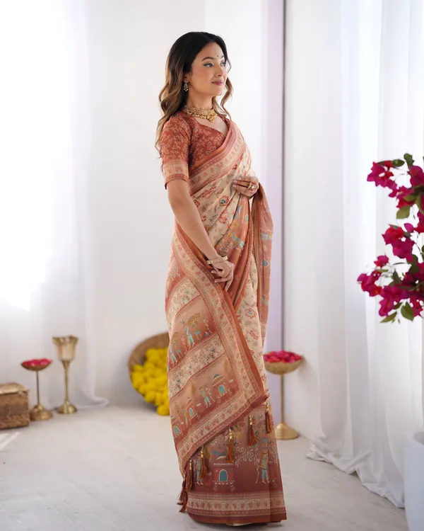 Blooming_Elegance_Saree__|_premium_|_Sunshine_Elegance_Linen