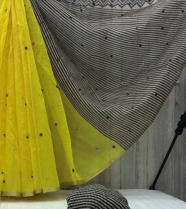 Pure_Linen_Cotton_Saree_For_Women_|_premium_|_Running_Blouse_Piece