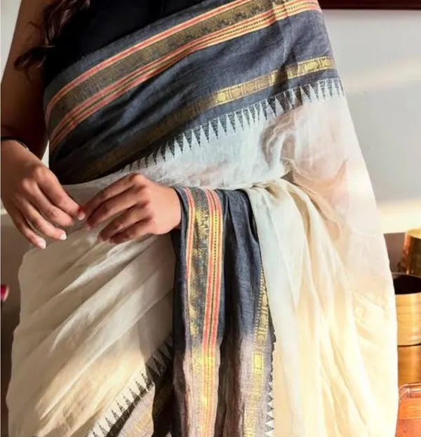 Charcoal_Heritage_Linen_Cotton_Saree_–_Timeless_Dark_Solid