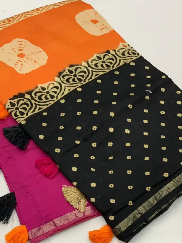 Soft_Bloom_linen_cotton_saree_|_Linen_Aura_Elegance