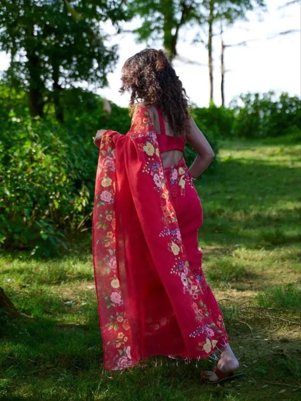 Pure_Linen_Cotton_Saree_For_Women_|_premium_|_Running_Blouse_Piece