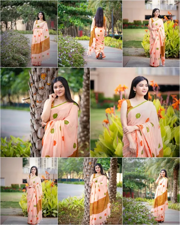 Pure_Linen_Cotton_Saree_For_Women_With_Running_Blouse_Piece