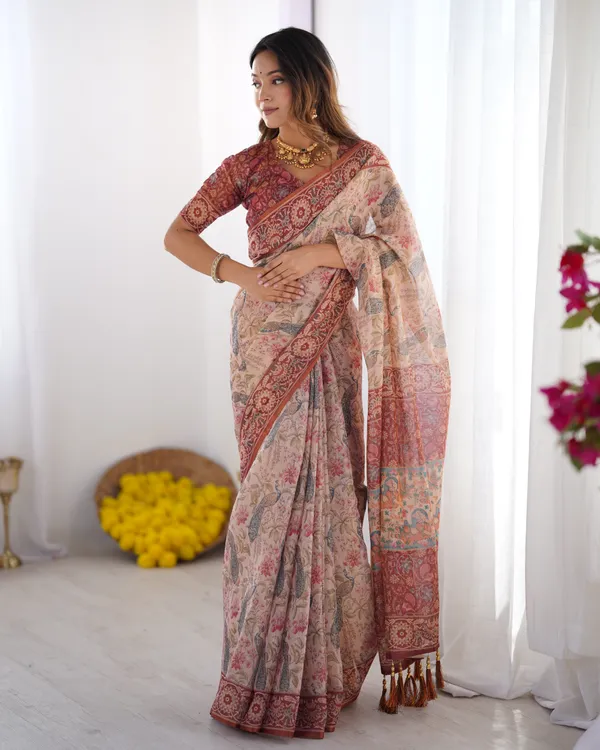 Blooming_Elegance_Saree__|_premium_|_Sunshine_Elegance_Linen