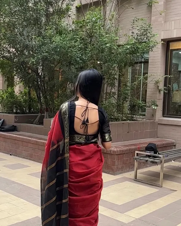 Soft_Bloom_linen_cotton_saree_|_Linen_Aura_Elegance