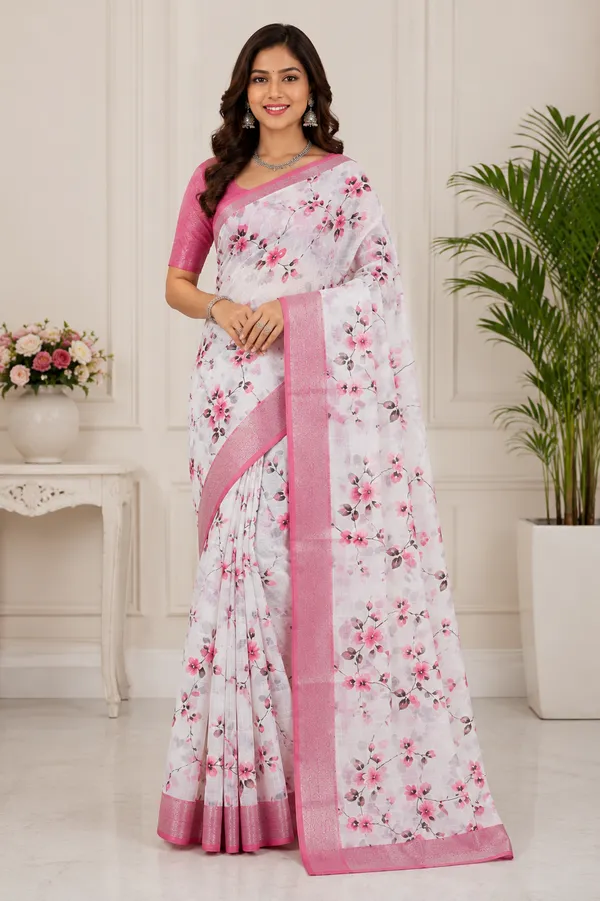 Premium_Linen_Saree_with_Stylish_Print_and_Luxury_Feel
